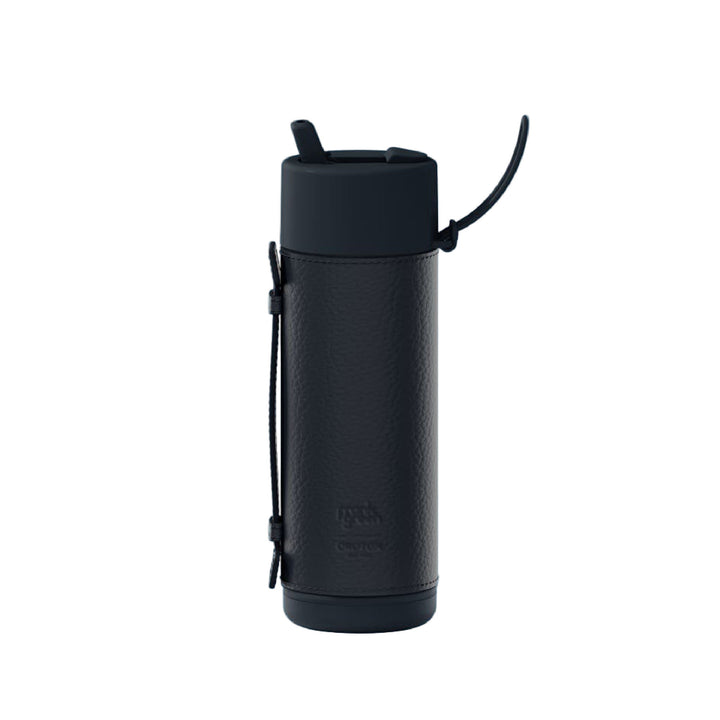 Frank Green X Oroton Insulated Drink Bottle 595ml With Leather Sleeve - Night Sky