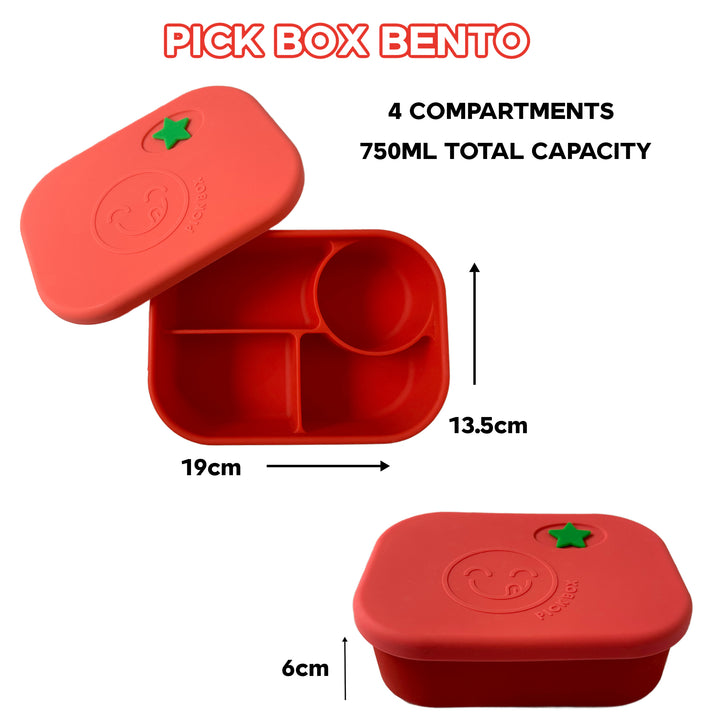 Pick Plates Silicone Bento Box - Blue