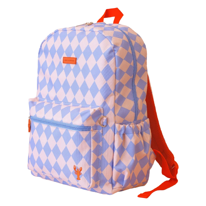Fox & Fallow Backpack - Blue Diamonds