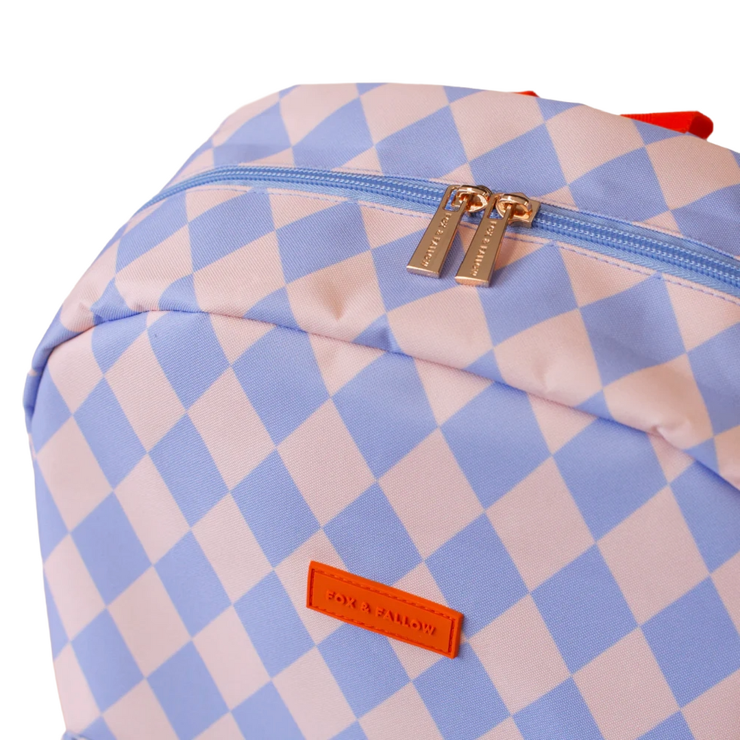 Fox & Fallow Backpack - Blue Diamonds