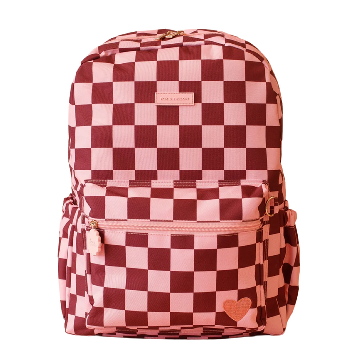 Fox & Fallow Backpack - Cherry Check