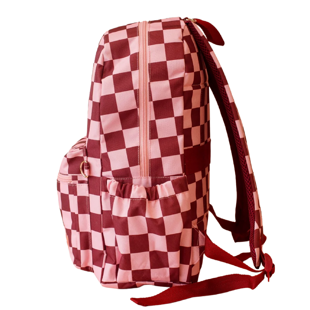 Fox & Fallow Backpack - Cherry Check