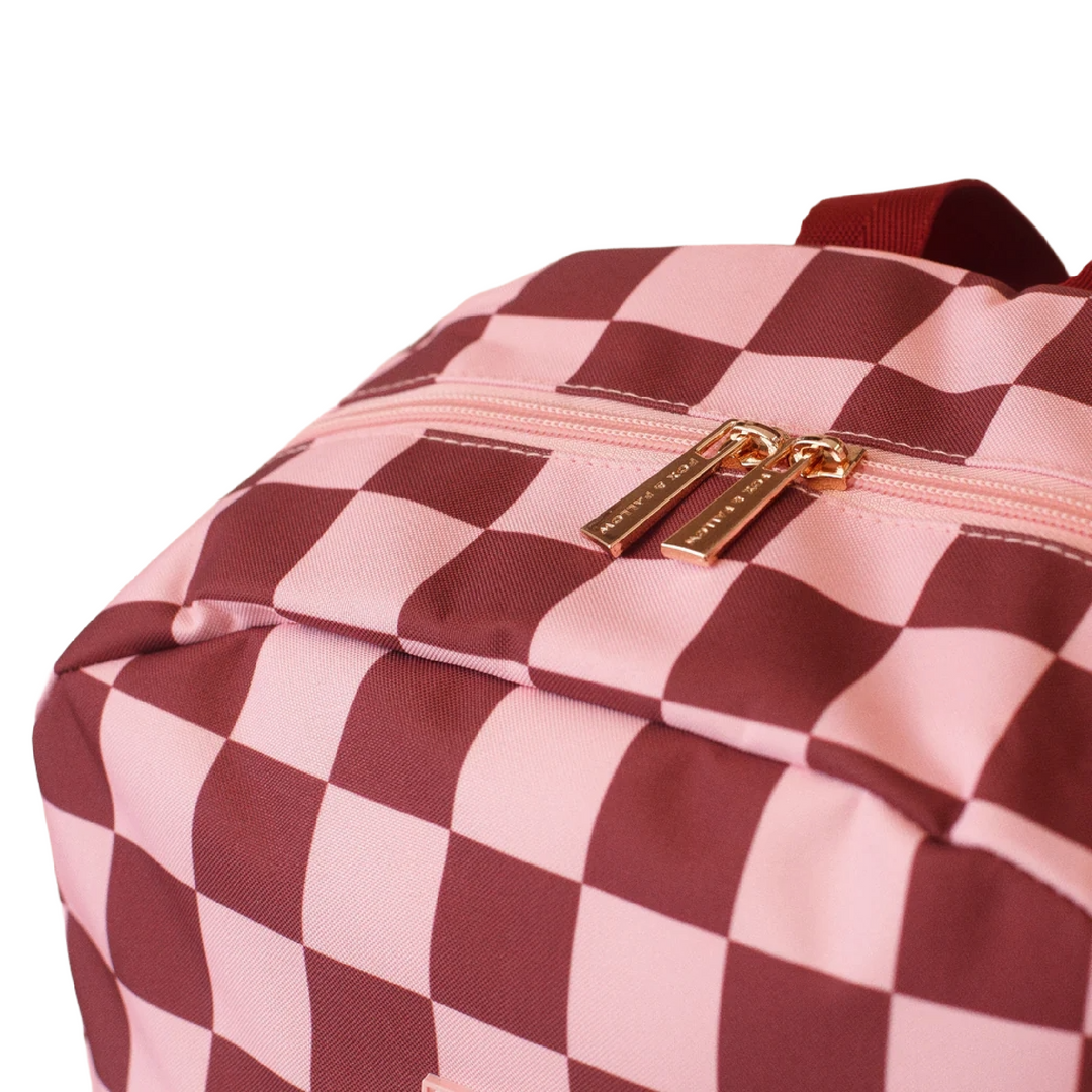 Fox & Fallow Backpack - Cherry Check