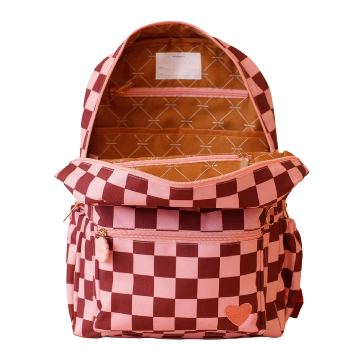 Fox & Fallow Large Insulated Lunch Bag + Backpack Bundle - Cherry Check