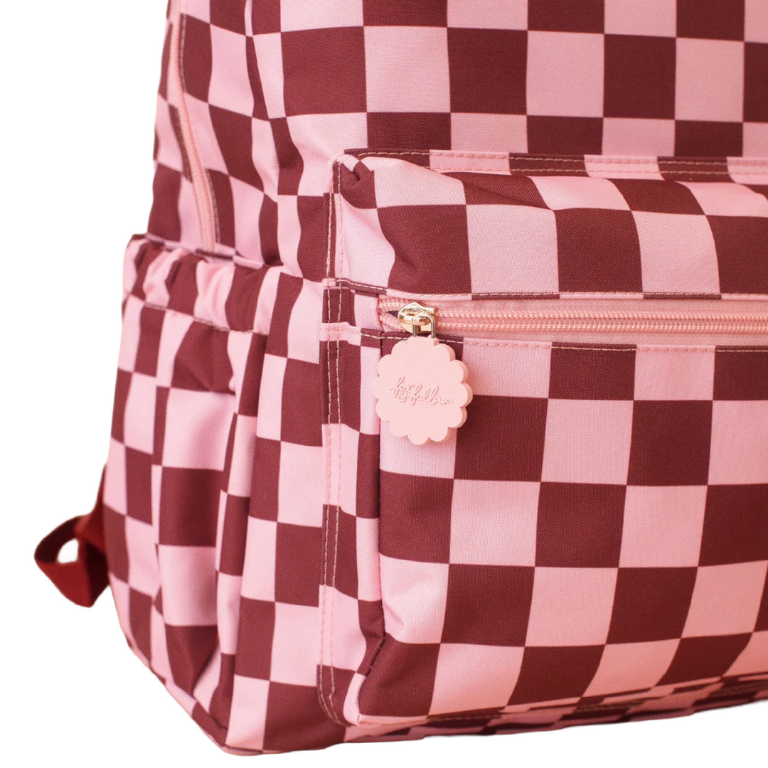 Fox & Fallow Large Insulated Lunch Bag + Backpack Bundle - Cherry Check