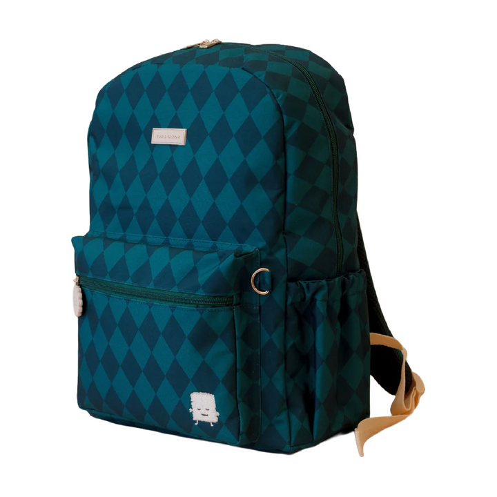 Fox & Fallow Large Insulated Lunch Bag + Backpack Bundle - Forest Diamonds