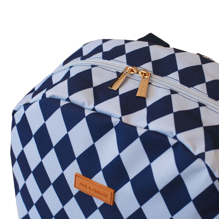 Fox & Fallow Backpack - Navy Diamonds