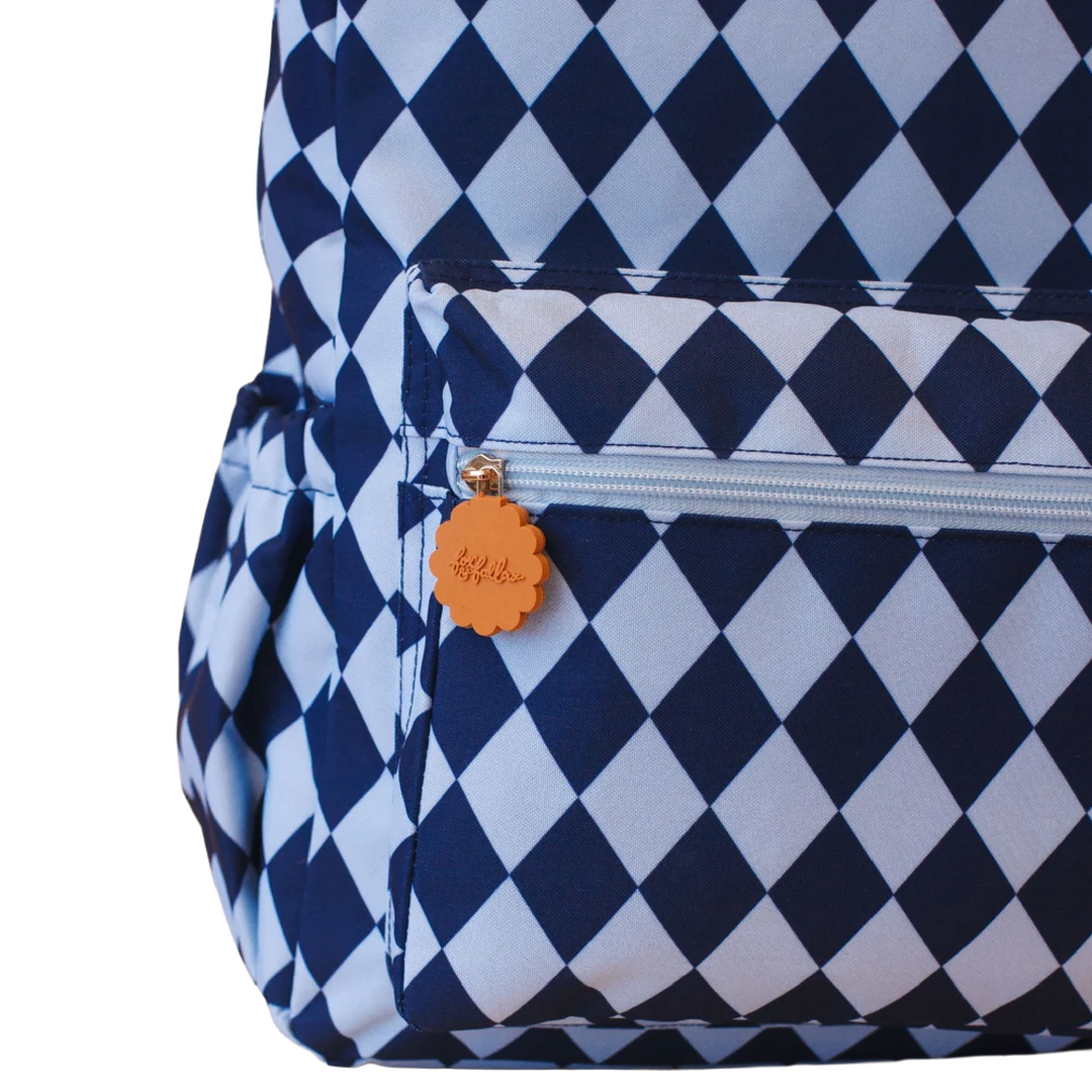 Fox & Fallow Backpack - Navy Diamonds