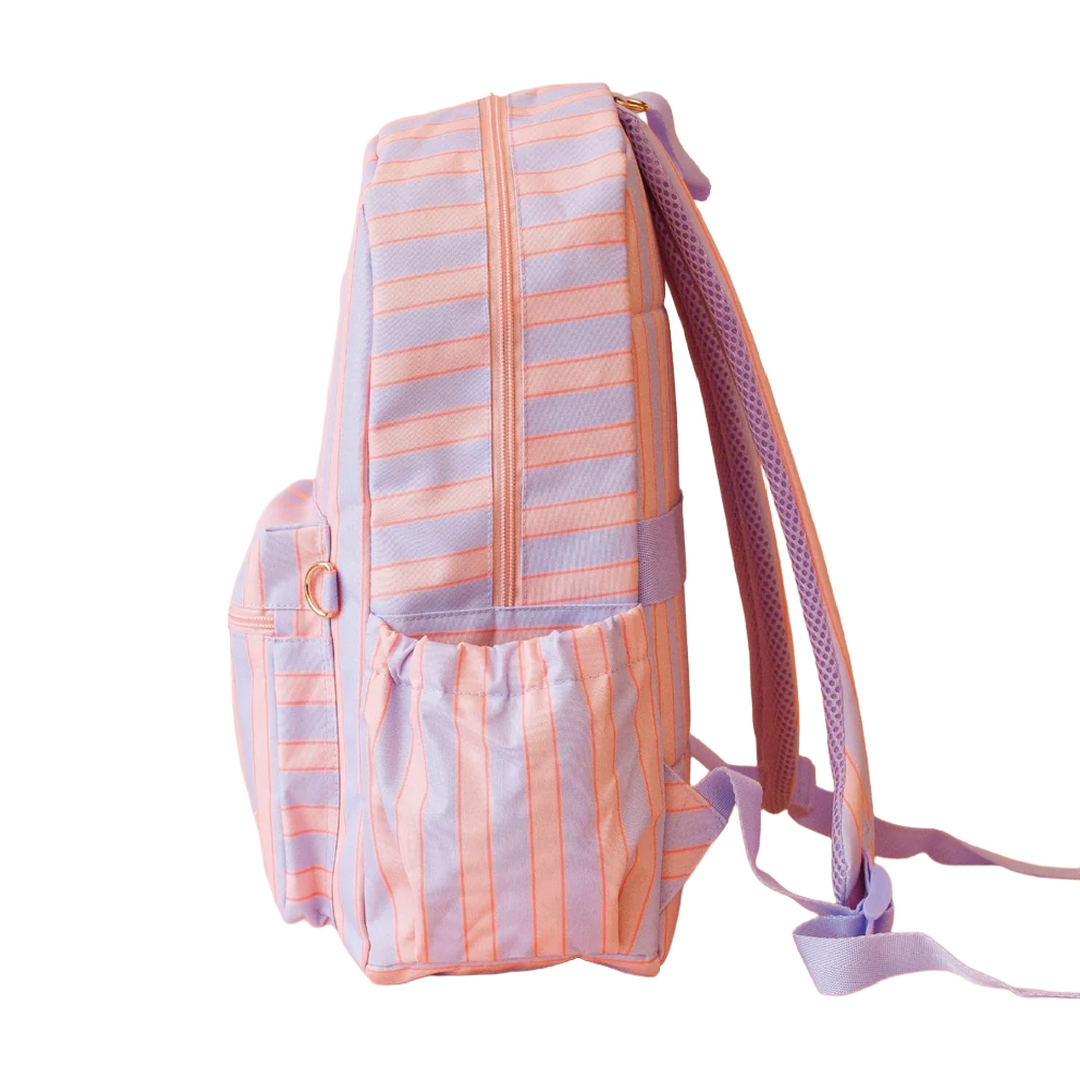 Fox & Fallow Large Insulated Lunch Bag + Backpack Bundle - Powder Stripe