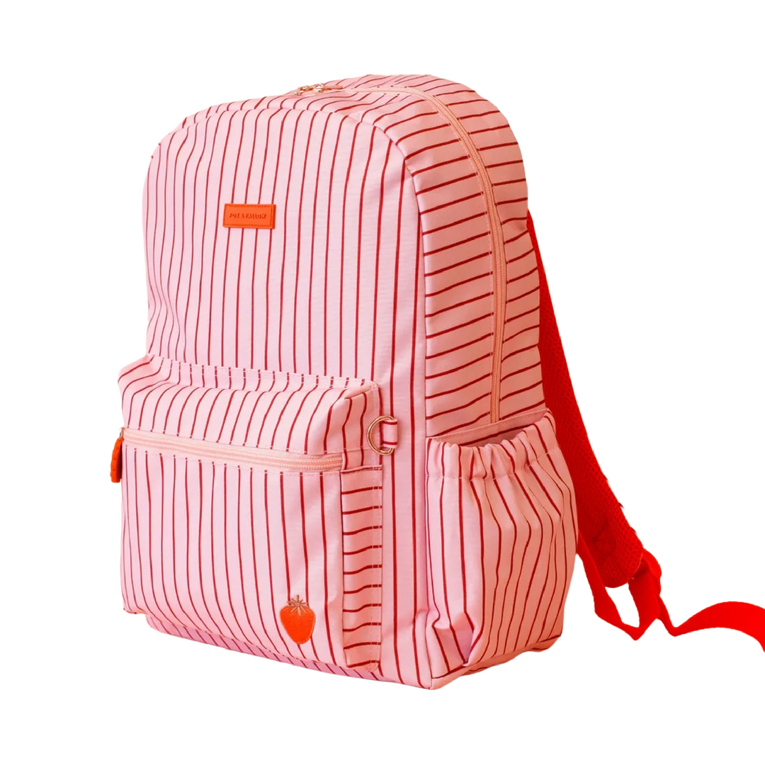 Fox & Fallow Backpack - Strawberry Stripe