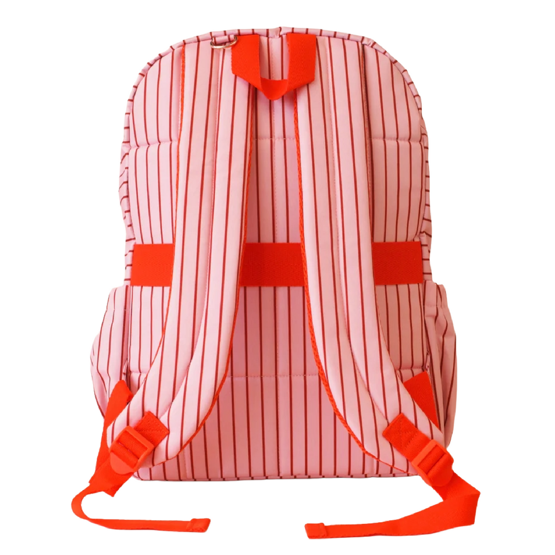 Fox & Fallow Large Insulated Lunch Bag + Backpack Bundle - Strawberry Stripe