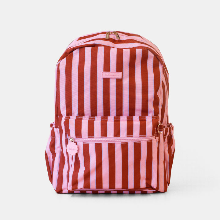 Fox & Fallow Backpack - Burgundy Stripe