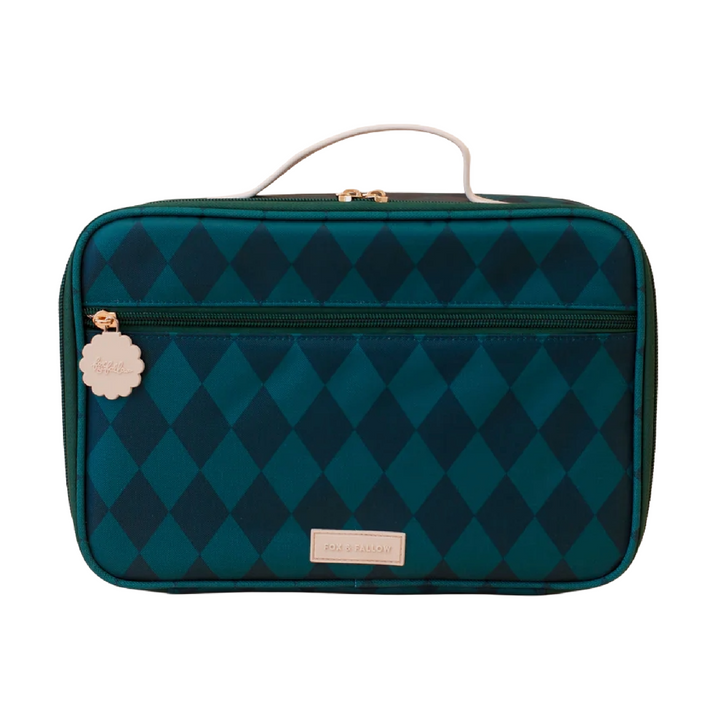Fox & Fallow Insulated Lunch Bag - LARGE - Forest Diamonds