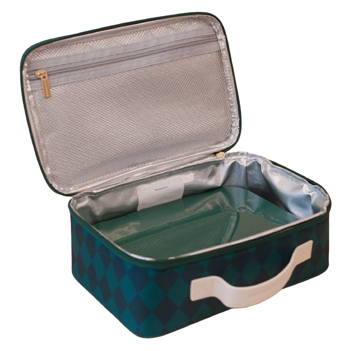 Fox & Fallow Large Insulated Lunch Bag + Backpack Bundle - Forest Diamonds