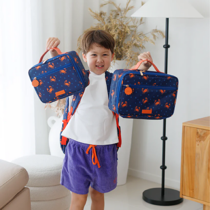 Fox & Fallow Large Insulated Lunch Bag + Backpack Bundle - King Crabs