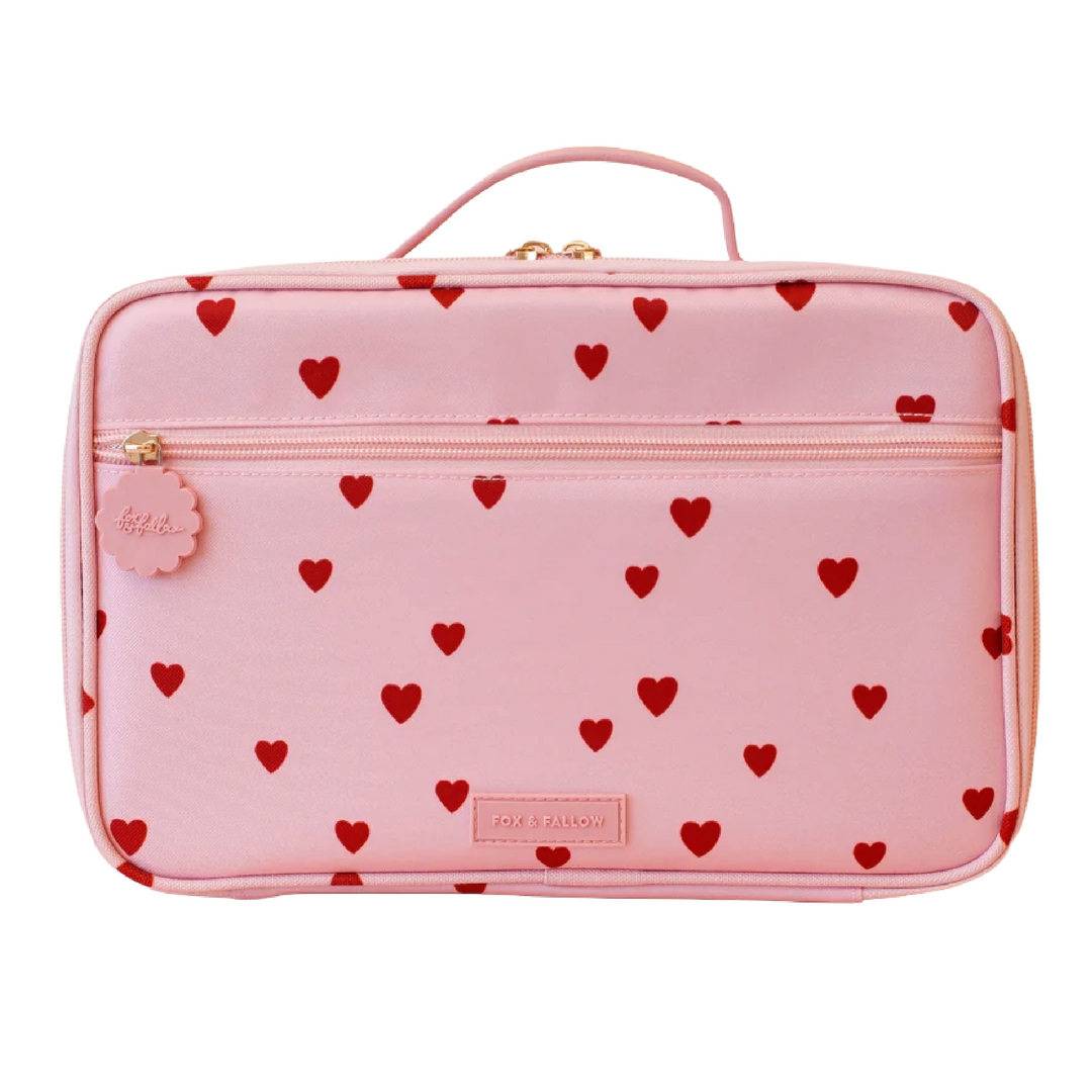 Fox & Fallow Insulated Lunch Bag - LARGE - Little Hearts