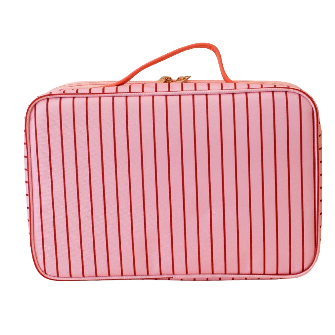 Fox & Fallow Large Insulated Lunch Bag + Backpack Bundle - Strawberry Stripe