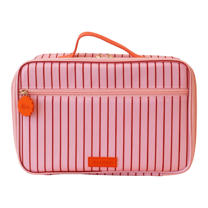 Fox & Fallow Insulated Lunch Bag - LARGE - Strawberry Stripe