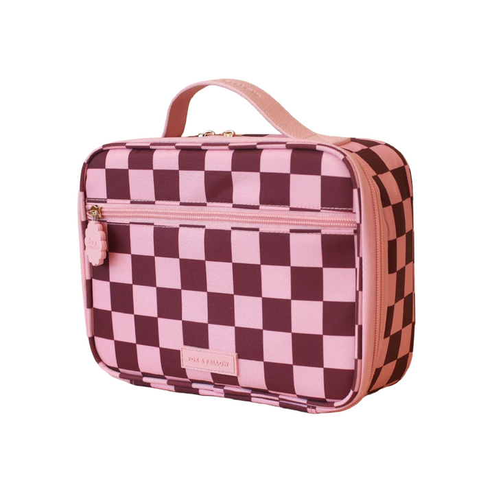 Fox & Fallow Insulated Lunch Bag - MINI - Cherry Check