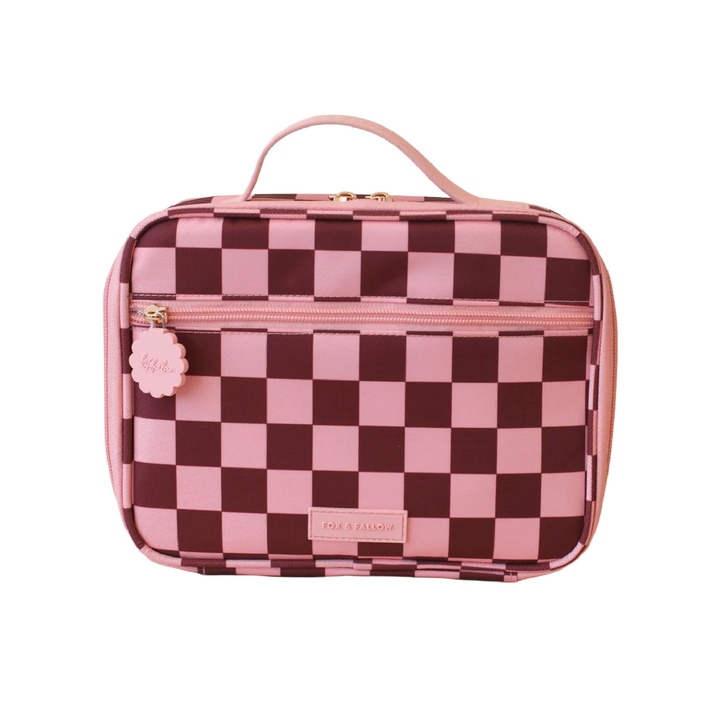Fox & Fallow Insulated Lunch Bag - MINI - Cherry Check