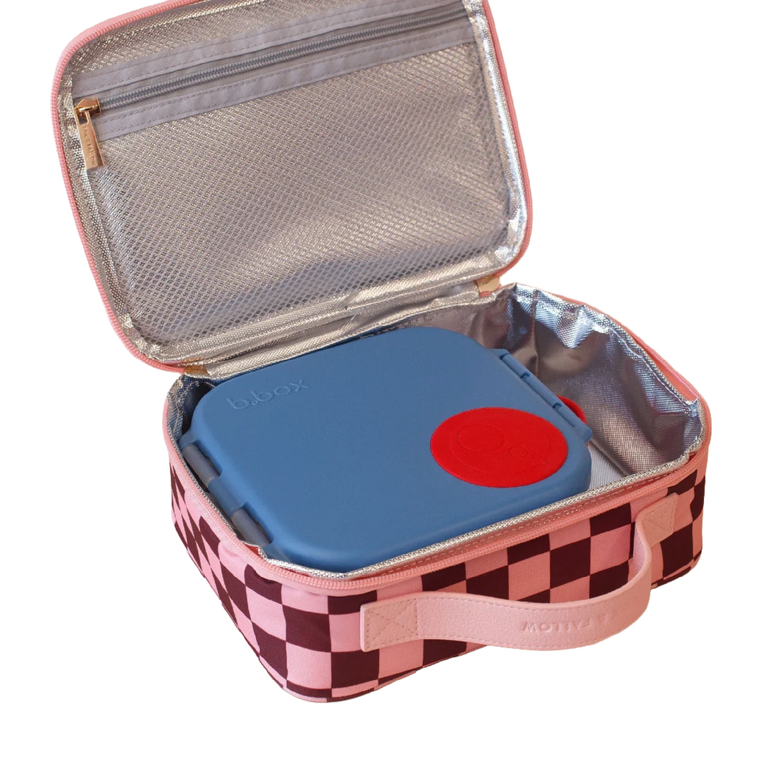 Fox & Fallow Insulated Lunch Bag - MINI - Cherry Check