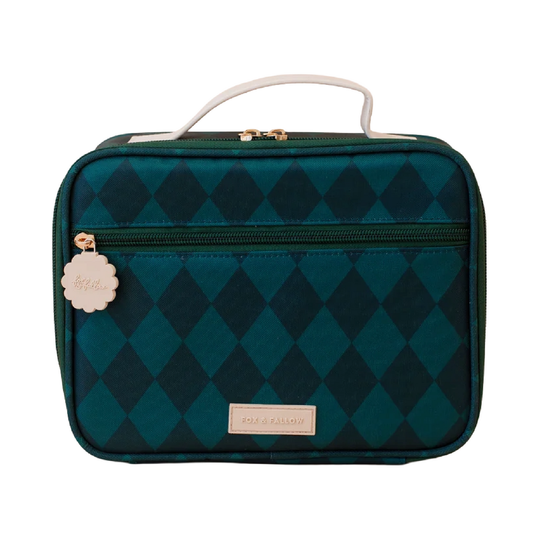 Fox & Fallow Insulated Lunch Bag - MINI - Forest Diamonds