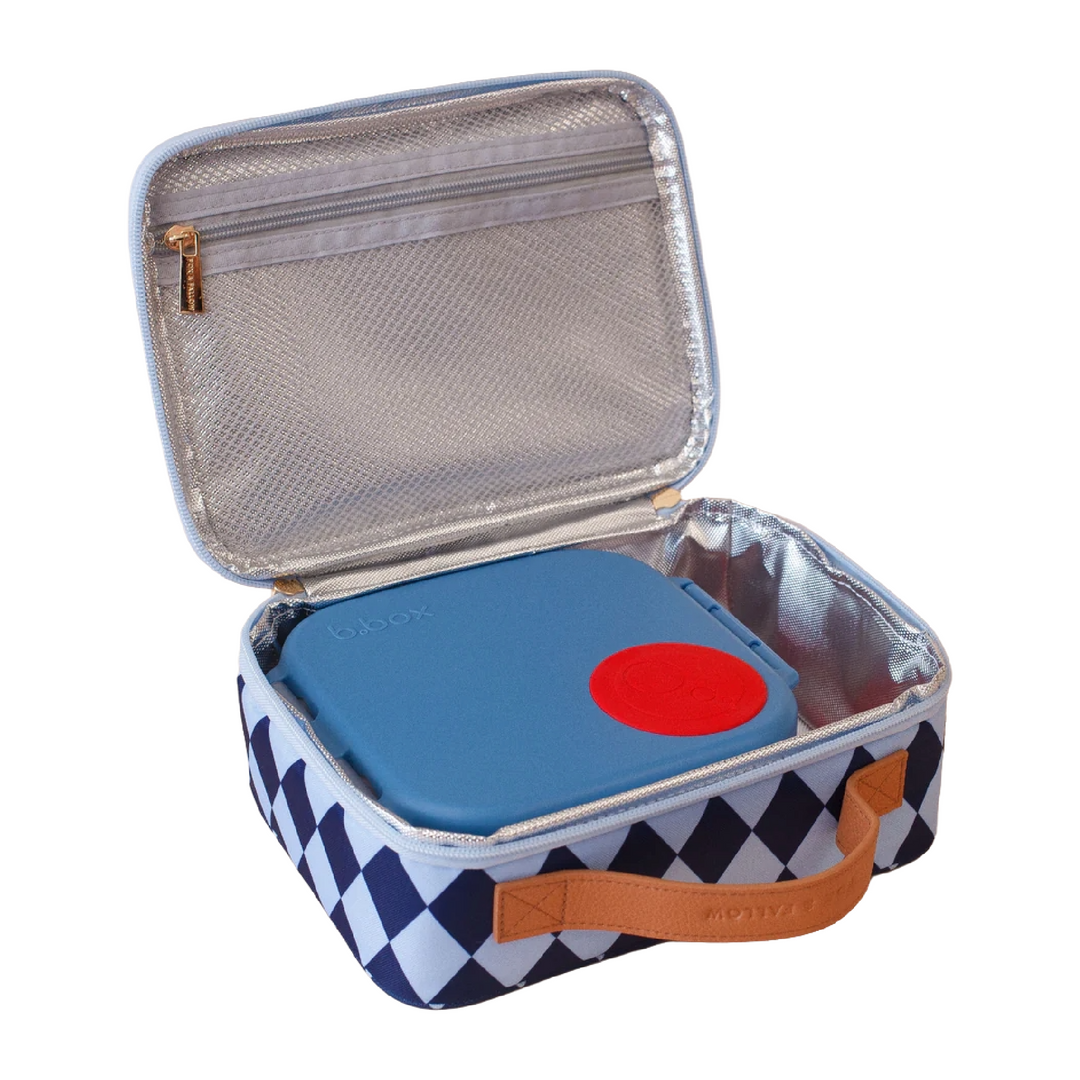 Fox & Fallow Insulated Lunch Bag - MINI - Navy Diamonds
