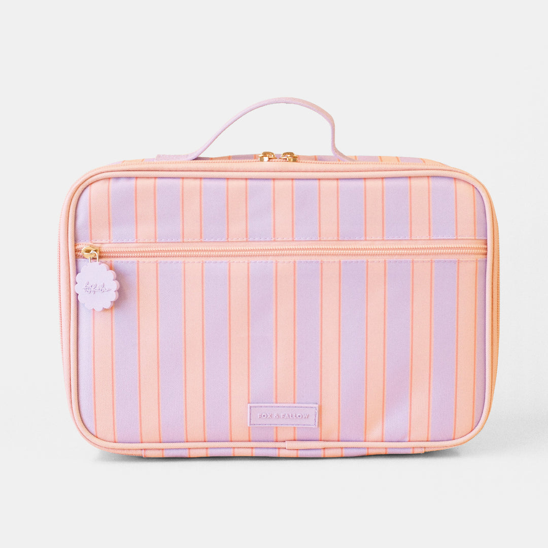 Fox & Fallow Large Insulated Lunch Bag - Powder Stripe