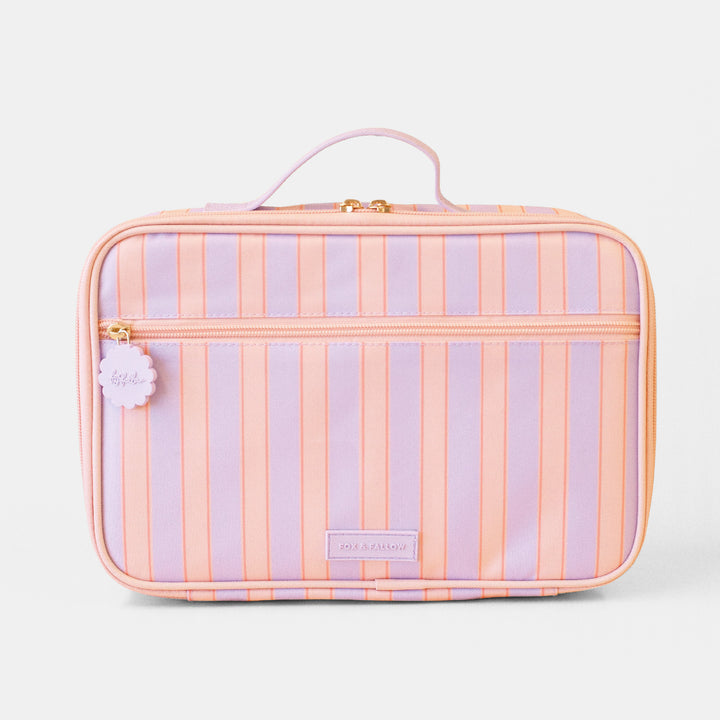 Fox & Fallow Large Insulated Lunch Bag - Powder Stripe