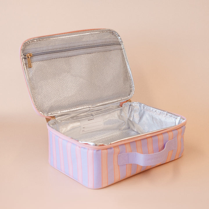Fox & Fallow Large Insulated Lunch Bag - Powder Stripe