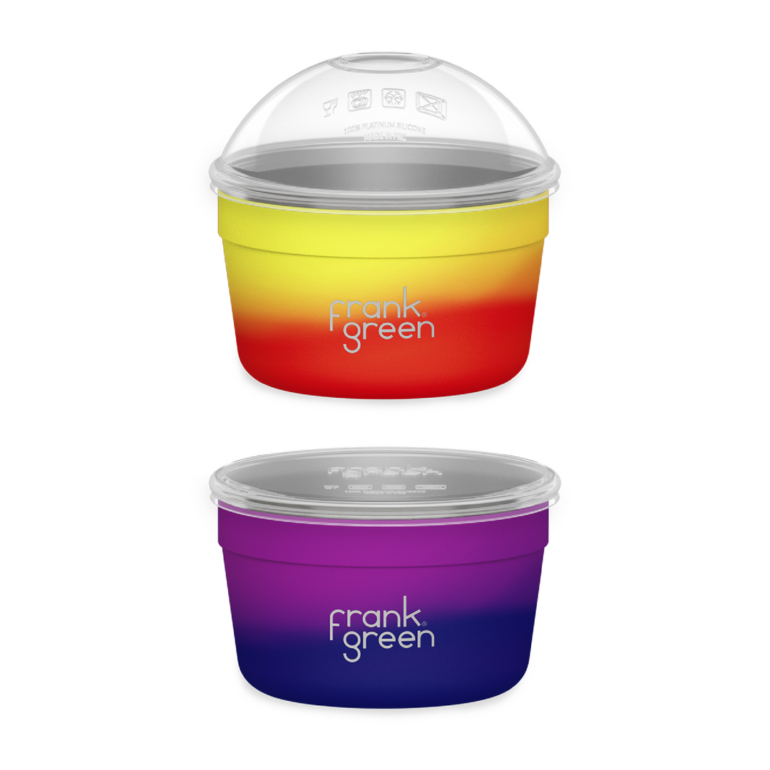 Frank Green Colour Change To Go Bowl DUO Pack - Twilight & Lava