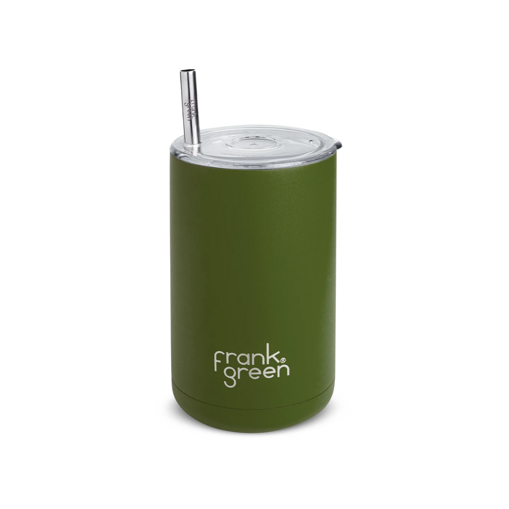Frank Green Iced Coffee Cup with Straw - Khaki