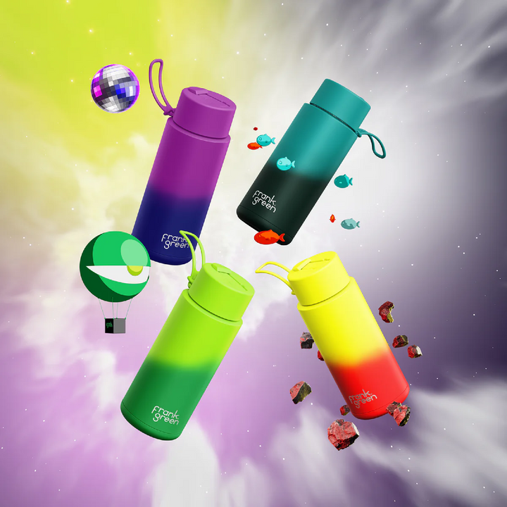 PRE-ORDER - Frank Green Insulated Drink Bottle - 1L- Colour Change - Volt
