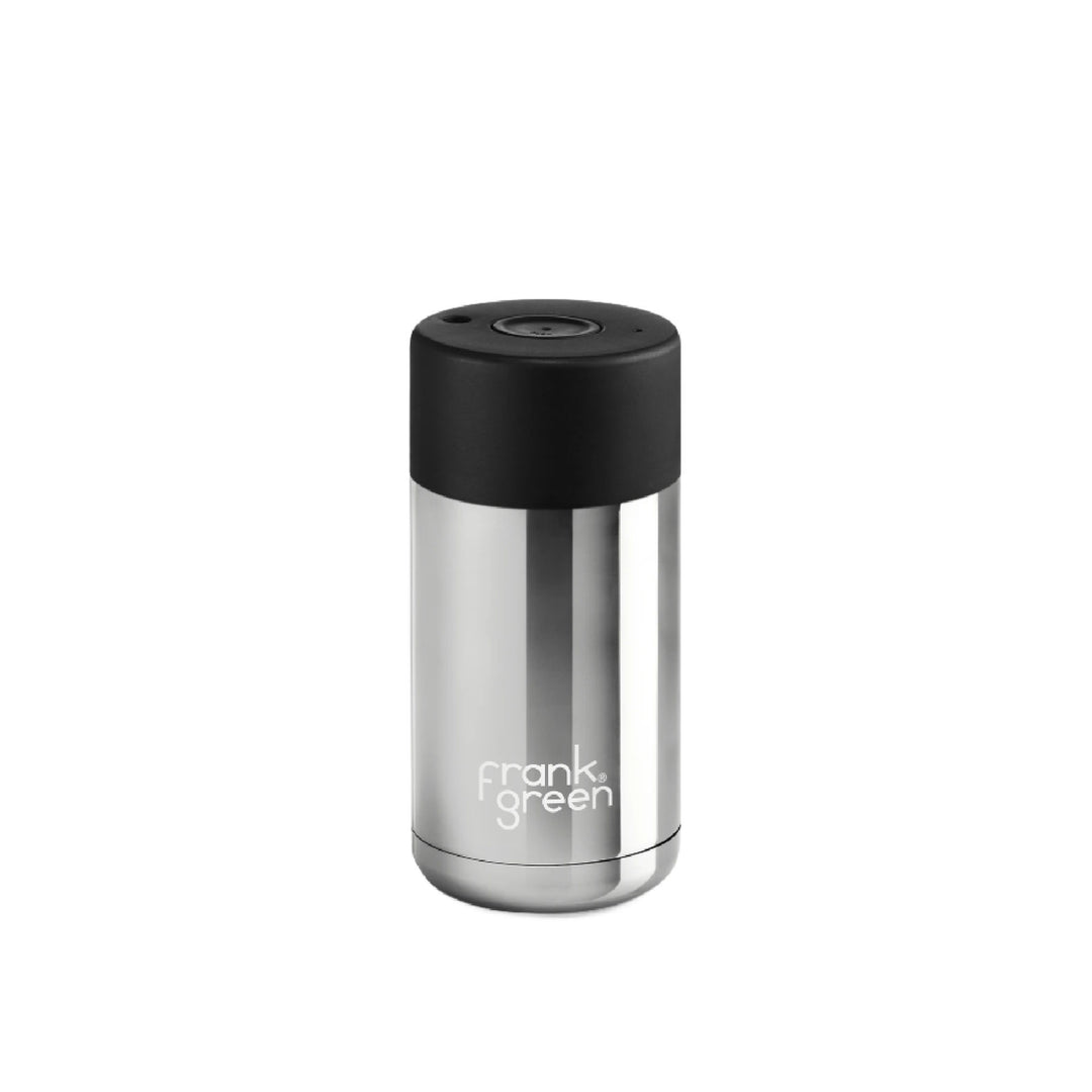 Frank Green Limited Edition Chrome Silver Insulated Cup - Midnight