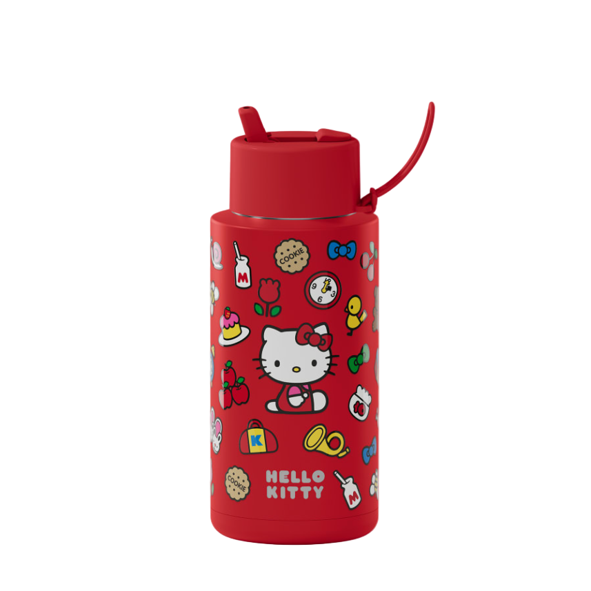 Frank Green Insulated Drink Bottle 1L - Hello Kitty