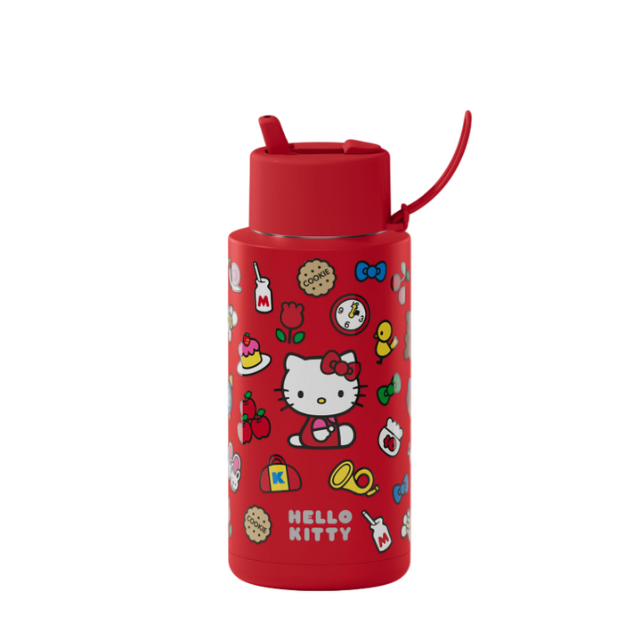 Frank Green Insulated Drink Bottle 1L - Hello Kitty