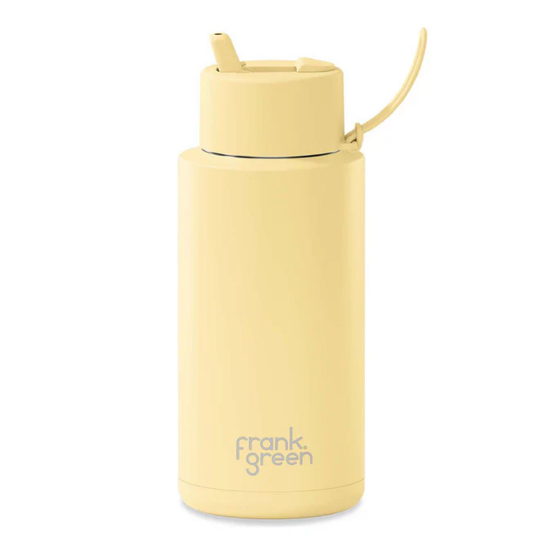 Frank Green Insulated Drink Bottle 1L - Buttermilk