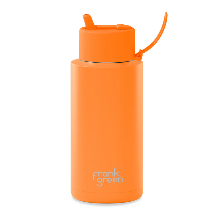 Frank Green Insulated Drink Bottle 1L - Neon Orange