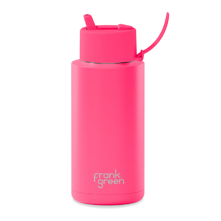 Frank Green Insulated Drink Bottle 1L - Neon Pink