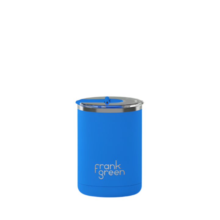 Frank Green Coffee Cup With Hinged Lid - Blue Lagoon