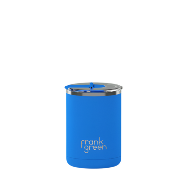 Frank Green Coffee Cup With Hinged Lid - Blue Lagoon