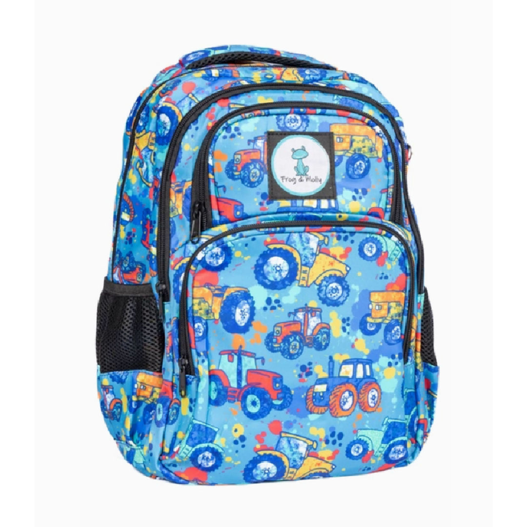 Frog & Molly Backpack - Doodle Tractor