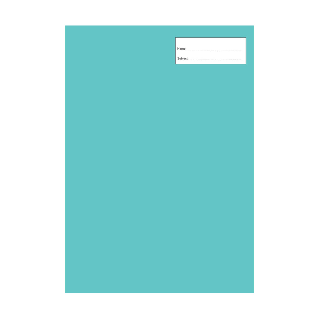 Got It Covered Book Cover A4 - Bright Teal