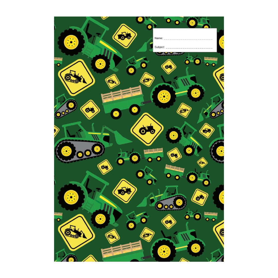 Got It Covered Book Cover A4 - Green Tractor