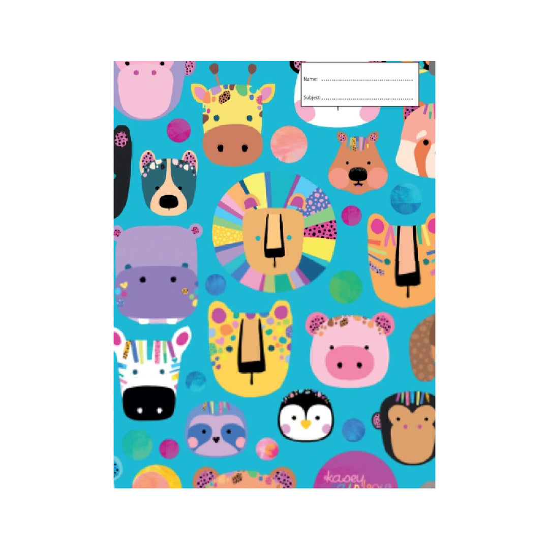 Got It Covered Book Cover A4 - Kasey Rainbow Critters