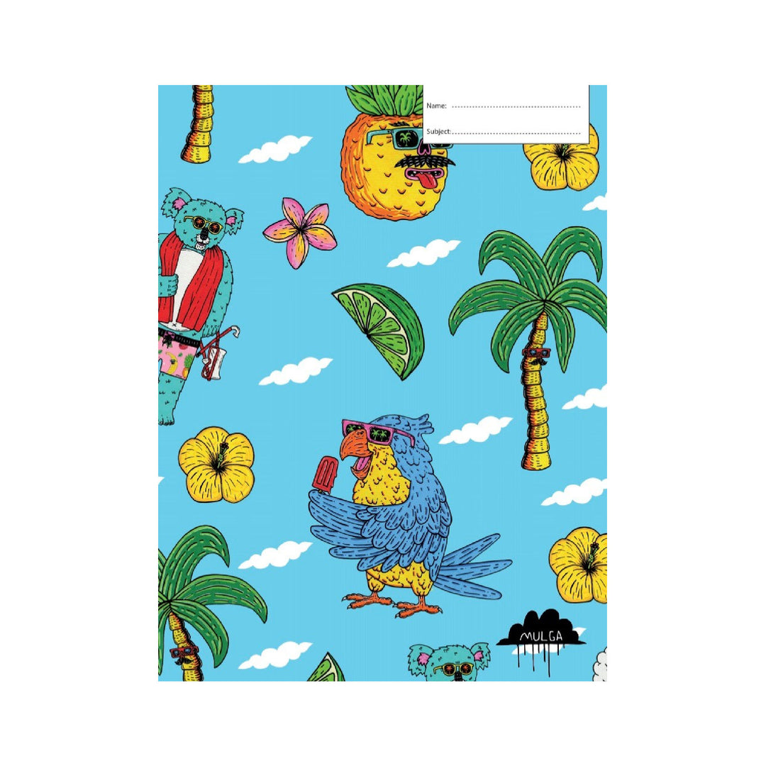 Got It Covered Book Cover A4 - Mulga Tropic Cool