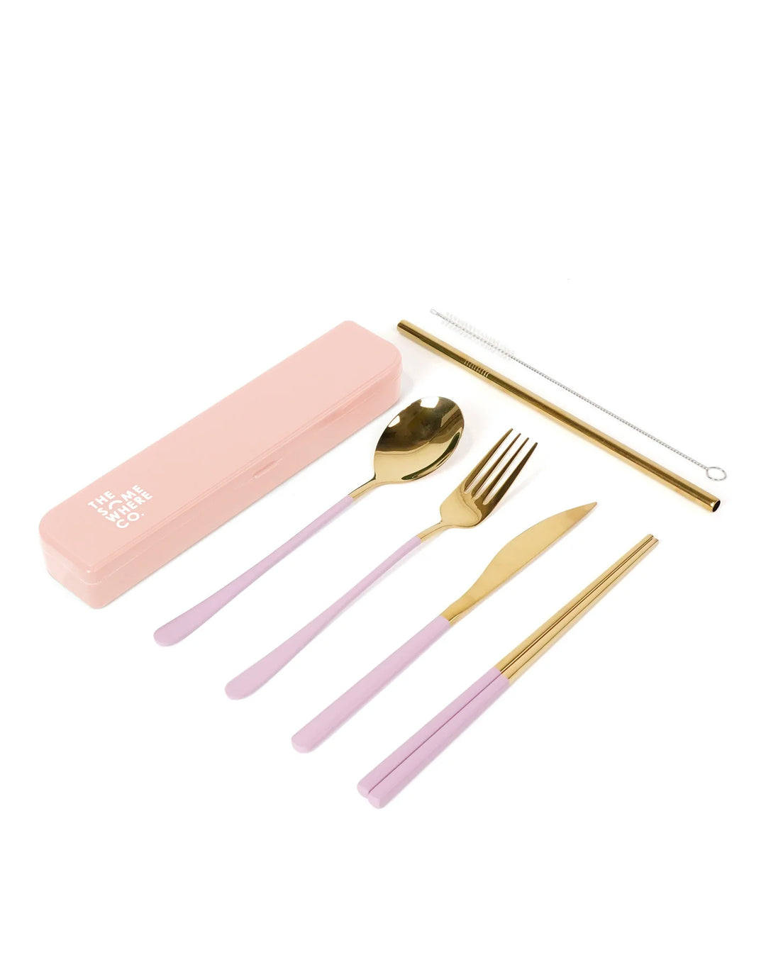 The Somewhere Co. Cutlery Kit - Rose Gold/Blush