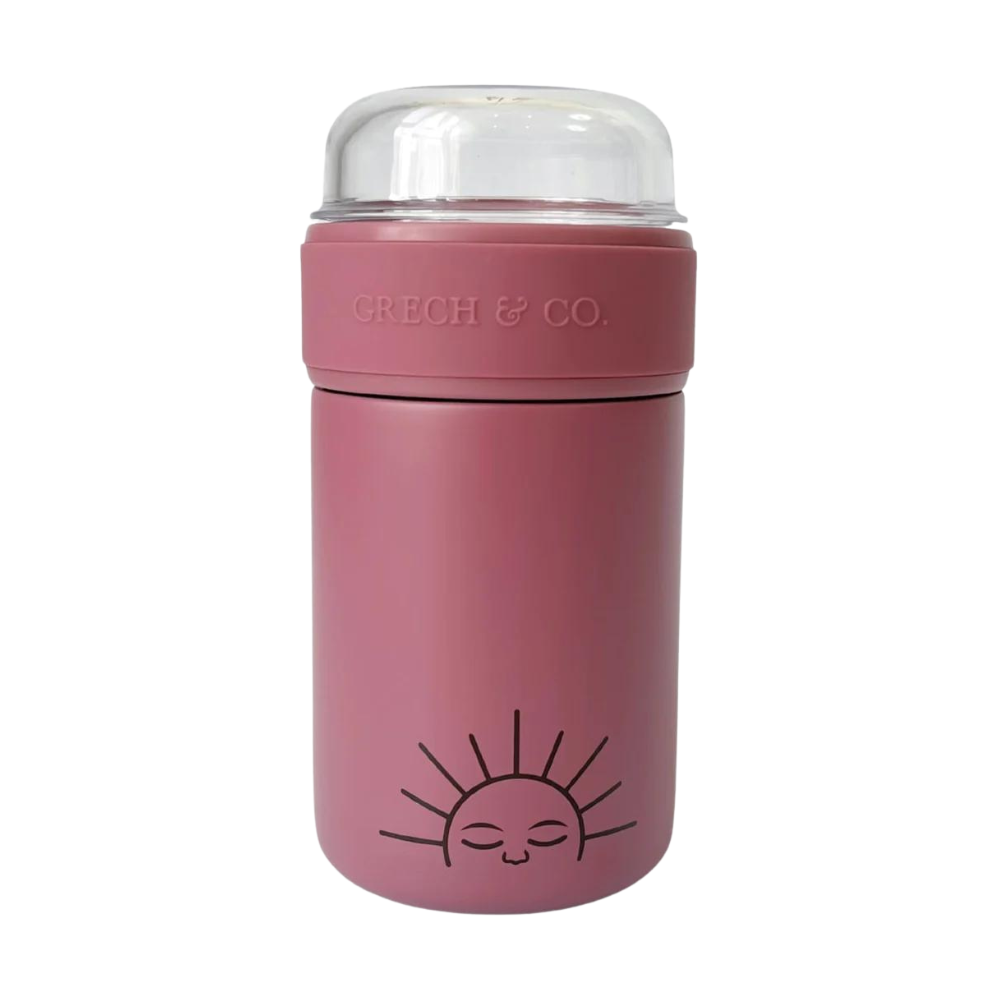Grech & Co Thermo Snack & Food Jar - Mauve Rose