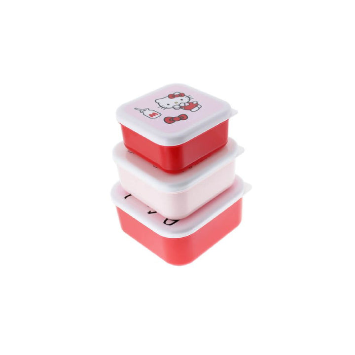 Hello Kitty Pretty In Pink Snack Boxes 3pk