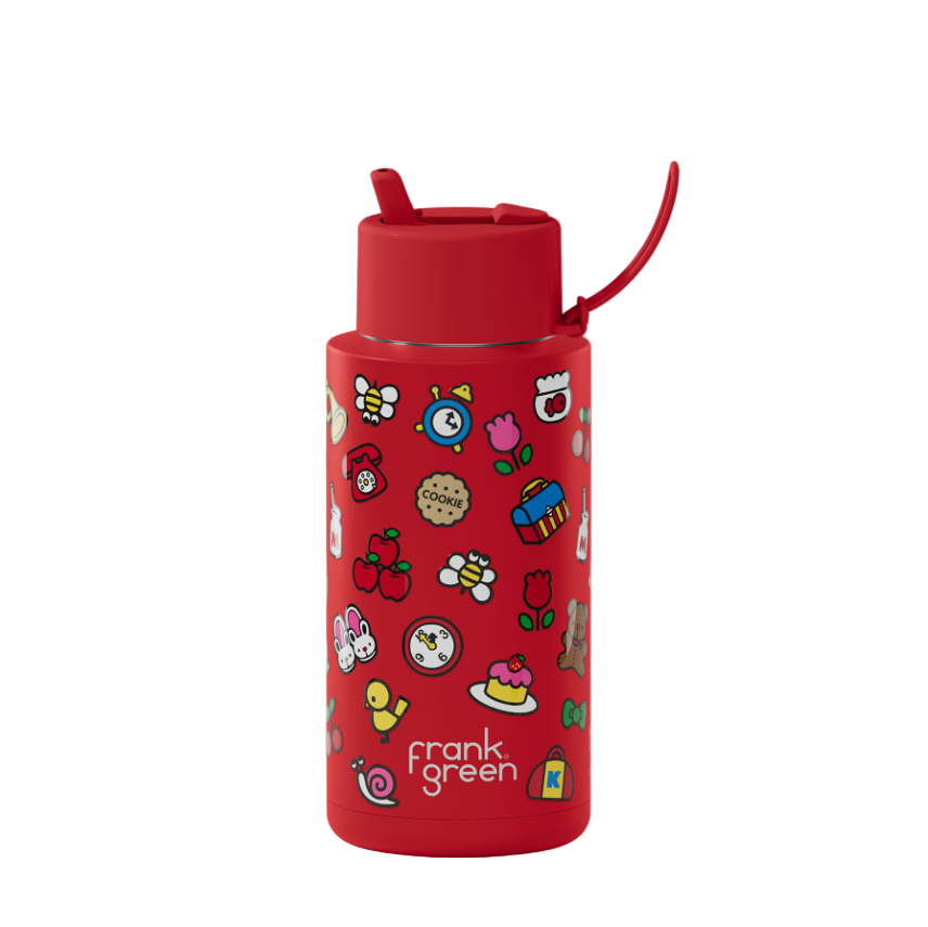 Frank Green Insulated Drink Bottle 1L - Hello Kitty